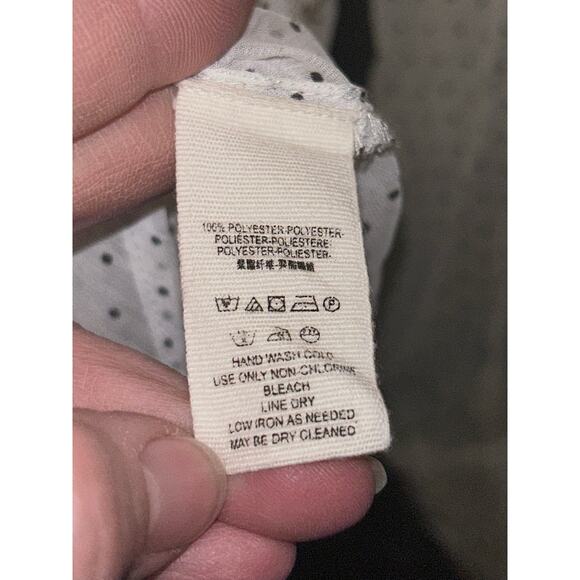 Free People Sheer Polka Dot Ruffle Blouse M – Flirty, Feminine & Effortless! - Picture 12 of 12